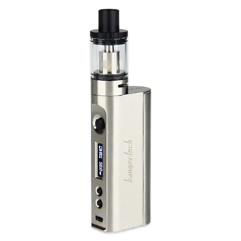 Горячий Kangertech Subox Mini-C Vape комплект Subox Mini C 50 Вт коробка мод с 3 мл Protank 5 NO 18650 Батарейный блок мод Vape комплект - Color: Silver