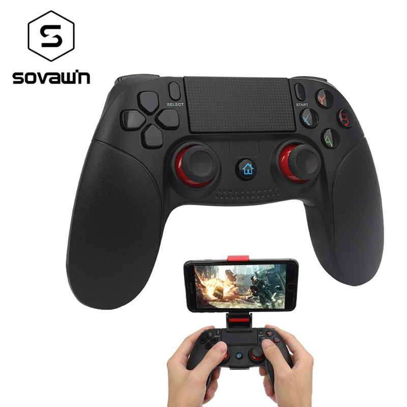 Sovawin Wireless Smartphone Joystick Gamepad Android Controller Bluetooth Control for IOS and Android PC Smart TV with Support