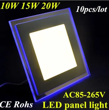 

10X 10W 15W 20W Square Acrylic LED Panel downlights Light Indoor Light LED Recessed Panel Ceiling Down Light downlight
