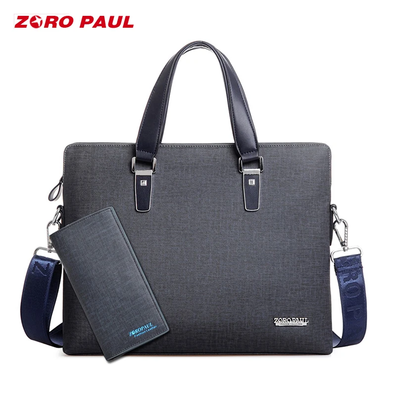 ZORO PAUL 2018 сумка кожаная мужская через плечо портфель для ноутбука документов