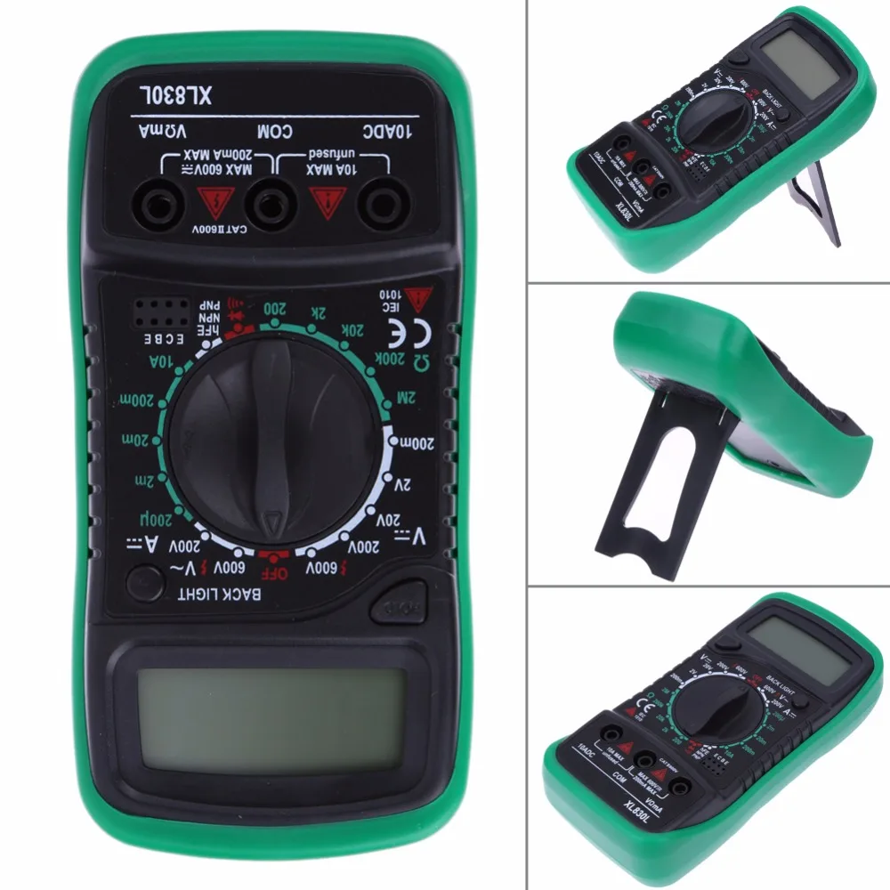 

Digital Multimeter Voltmeter Ammeter AC/DC/OHM Volt Tester Meter LCD Current Voltage Multimeter Tester Overload Protection