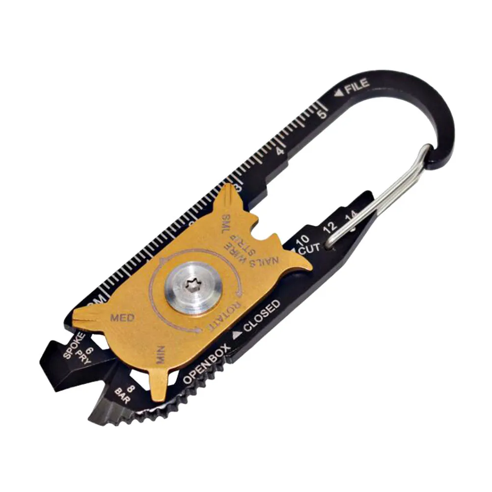 

1pc Keychain Metal Creative Fashionable Multifunction Bottle Opener Keychain Car Key Ring for Outdoor Running Hiking