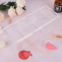 Прозрачная Косметика Коробка для хранения Чехол ватный тампон макияж держатель Контейнер Органайзер макияж коробка для хранения