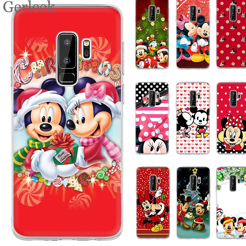 

Desxz Cell Phone Case Mickey Minnie Christmas For Samsung Galaxy A10 A30 A40 A50 A70 A3 A5 A6 A8 Plus Protector Cover