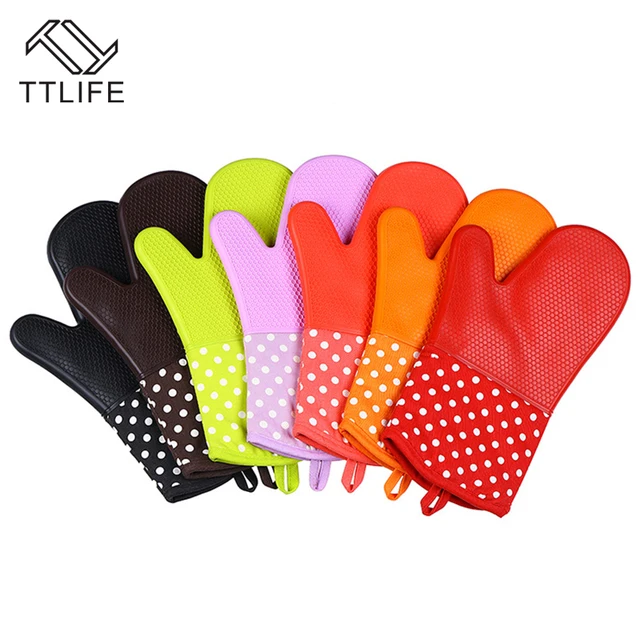 Ttlife 1pc Cake Bakeware Heat Resistant Silicone Oven Glove Ttlife 1pc Cake Bakeware Heat Resistant Silicone Oven Glove Cooking Baking Bbq Pot Holder Mitt