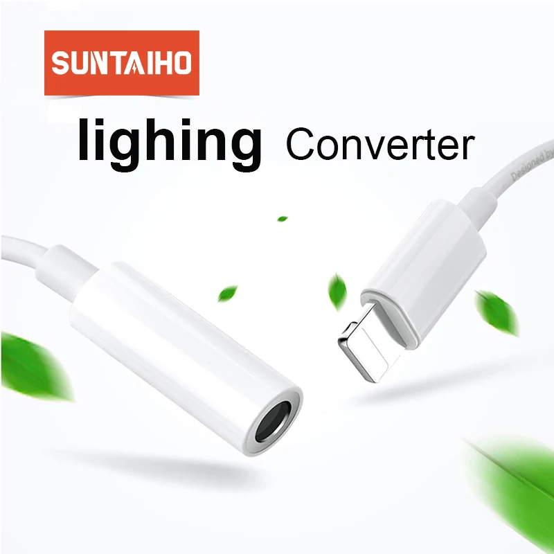 Beste Suntaiho Verlichting tot 3.5mm Adapter Ondersteuning Call Volume voor iphone 7 Muziek Verlichting Headphone Jack Adapter voor iphone 7 8 plus X