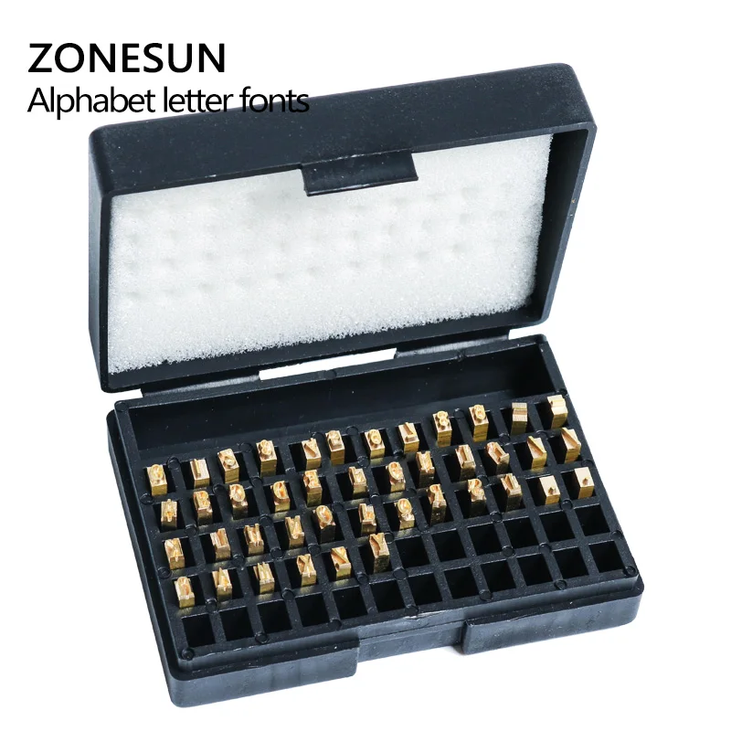 ZONESUN A Z 0 9 буквенный номер горячая буква для кодовой ленты печатная машина|letters