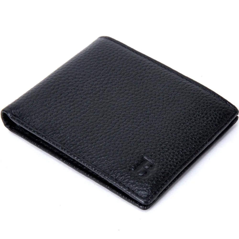 

SUONAYI Famous Brand Genuine Leather Wallet Wallets With Coin Pocket Thin Purse Card Holder For Men Fashion Slim
