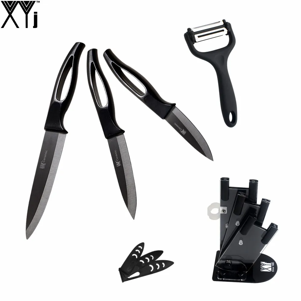 Black Blade Kitchen Knife Set XYJ Brand Hot Sale Ceramic Knives 5 Inch