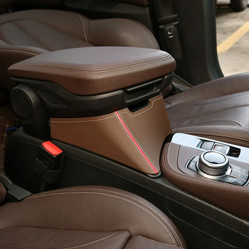 4 стиля для BMW X1 F48 2016 2019 центральный подлокотник контейнер хранения X2 F47 2018
