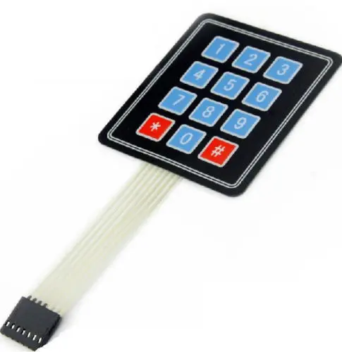 Best Price 2 PCS New 3 x 4 12 Key Matrix Membrane Switch Keypad Keyboard
