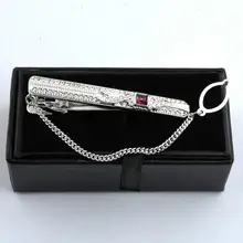 Коробка для зажимов для галстука черная складная коробка для зажимов для галстука es крышка флип Тип Подарочные ювелирные изделия Запонки на тему бокса упаковка ящики для хранения 60 шт