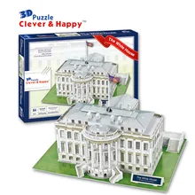 Candice guo 3D бумажная головоломка Сборная модель DIY игрушка белый дом США, строительство, строительство, подарок на день рождения, рождественский подарок, 1 шт