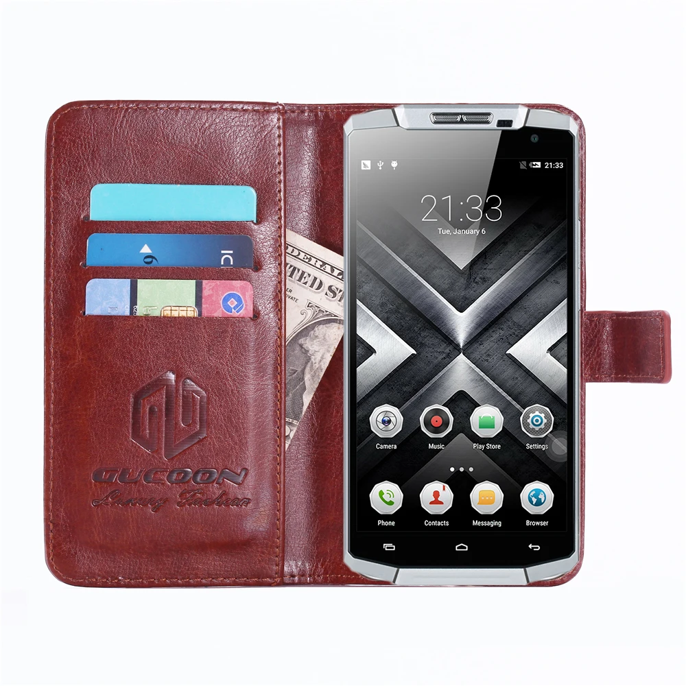GUCOON خمر محفظة حالة ل Oukitel K10000 C12 C13 برو بو الجلود الرجعية فليب الغلاف المغناطيسي الأزياء حالات Kickstand حزام GUCOON خمر محفظة حالة ل Oukitel K10000 C12 C13 برو بو الجلود الرجعية فليب الغلاف المغناطيسي الأزياء حالات Kickstand حزام