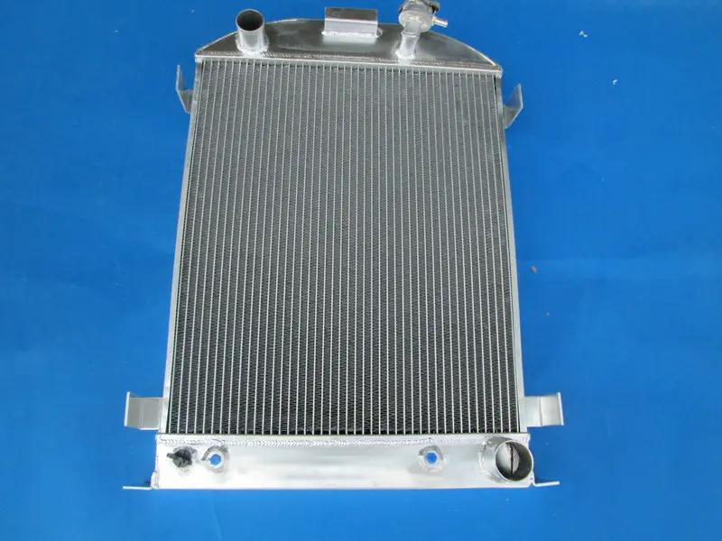 62MM Aluminum Radiator for 1932 Chopped-Ford Engine Hi-Boy Grill SHORTER AT//MT
