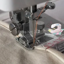 Бытовая многофункциональная прижимная лапка для швейной машины, отличная работа для связывания и оверлока, регулируемая ширина, отличное качество