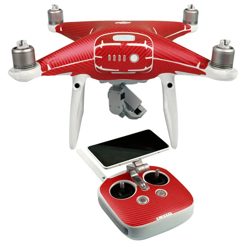 Наклейки из углеродного волокна для DJI Phantom 4 PRO и + Корпус дрона пульт