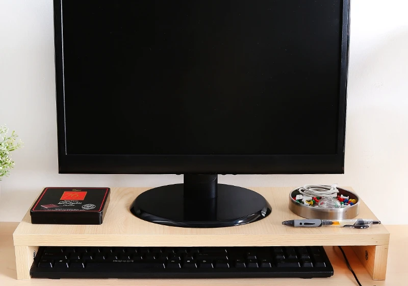 Monitor de computador Desktop base aumentou suporte de