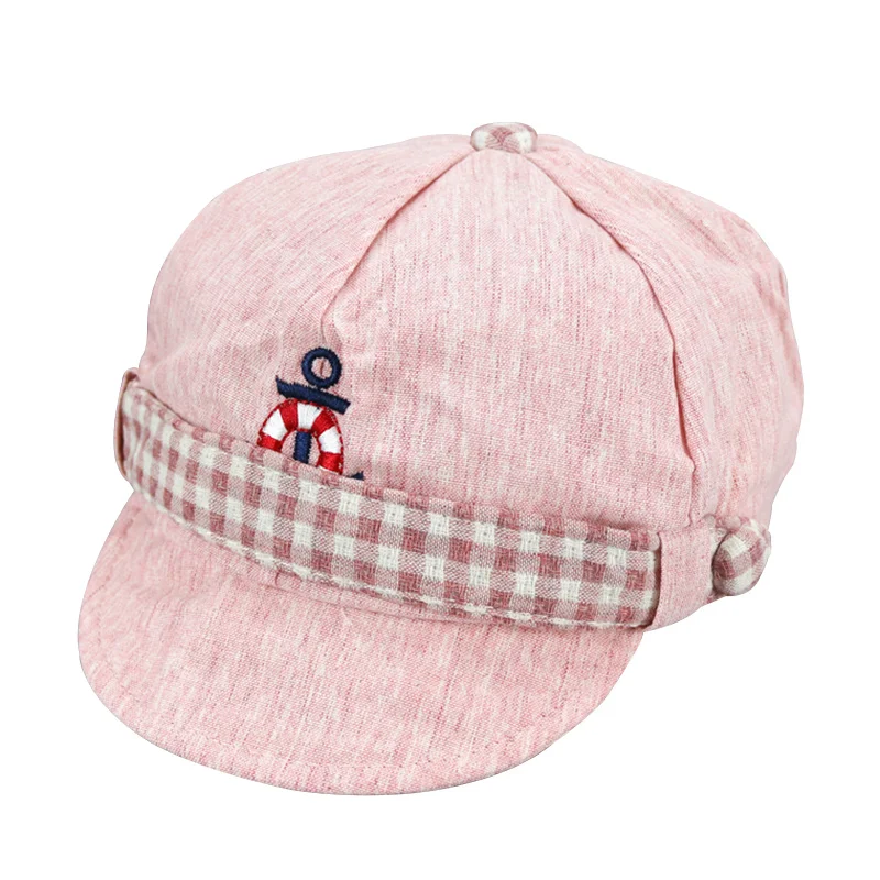 Seaman Baby Cap For Boys Girls Cotton Soft Infant Hat Solid Embroidery Baseball Cap Spring Autumn Baby Sun Cap Fashion New Style (5)