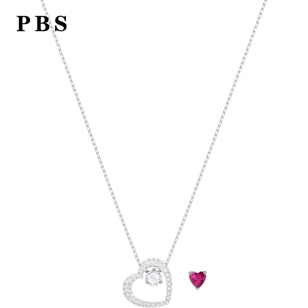 

PBS Original Copy High Quality 1:1 Exquisite Red Love Necklace Logo Free Package Manufacturers Wholesale