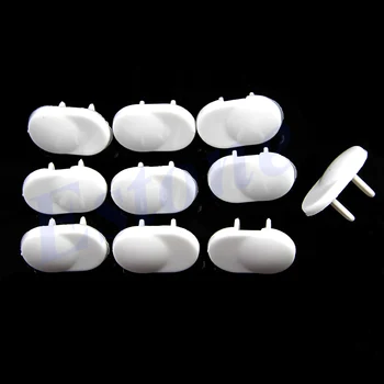 

Drop ShiP 10pcs White Electric Outlet 2 Plug Cover Baby Kids Children Covers Safety