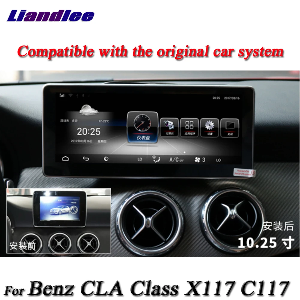 Sale Liandlee For Mercedes Benz MB CLA Class X117 C117 Original Car System Radio GPS Navi Map Navigation Multimedia No CD DVD Player 10