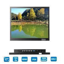 Eyoyo 17″ TFT LCD HD 1024*768 Video AV Monitor HDMI VGA BNC for TV PC DVD Gaming