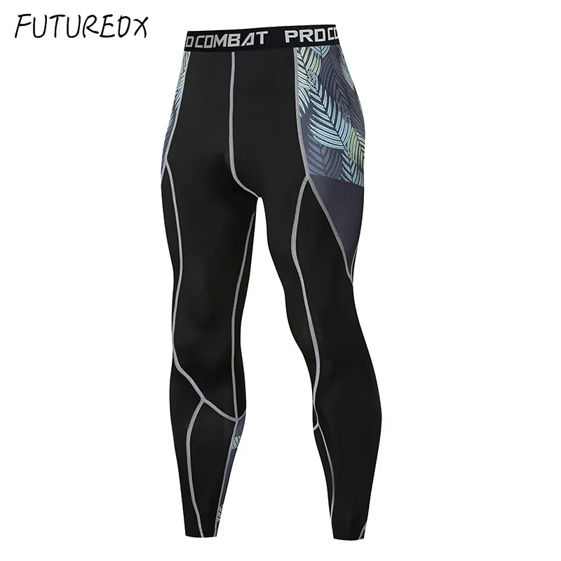 Hot Men's Exercise MMA Long Sleeve T-Shirt Men's Compression Shirt Fitness Bodybuilding Men's Sportswear Set Tops 
