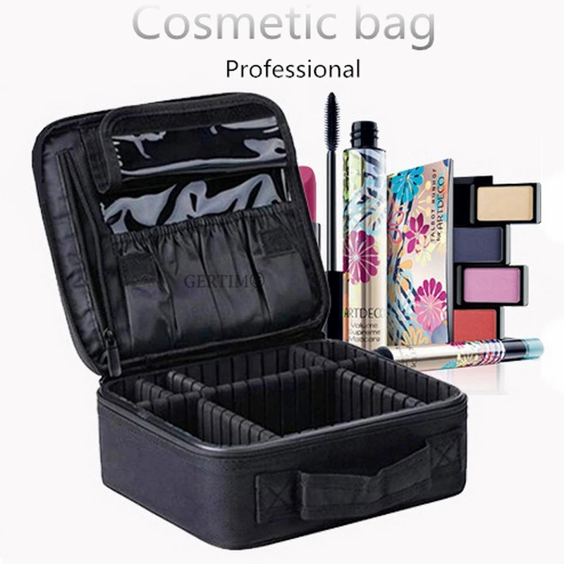 Cosmetic for Women Waterproof Professional Portable Suitcase  Cosmetic Manicure Case Makeup Travel necessaire Organizer Bag