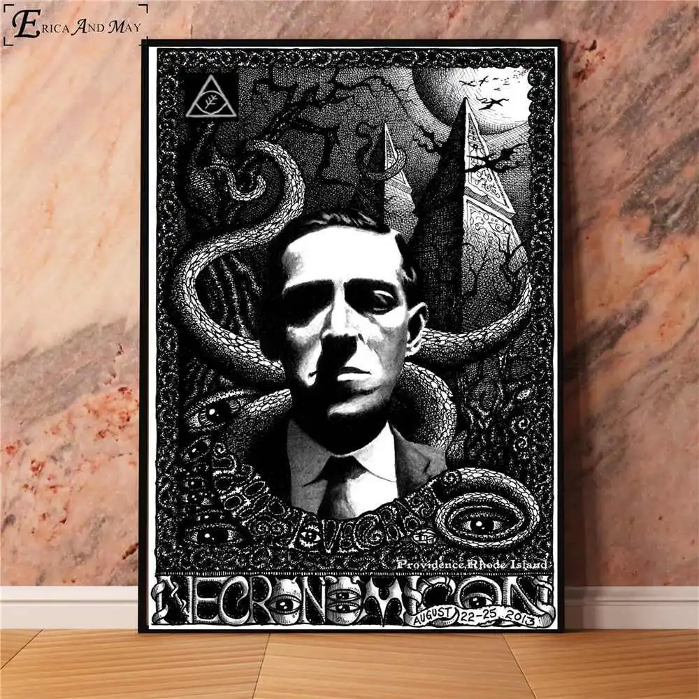 Lovecraft Horrorible плакаты-портреты и принты настенные художественные декоративные картины холст живопись для гостиной домашний Декор без рамы - Цвет: 9