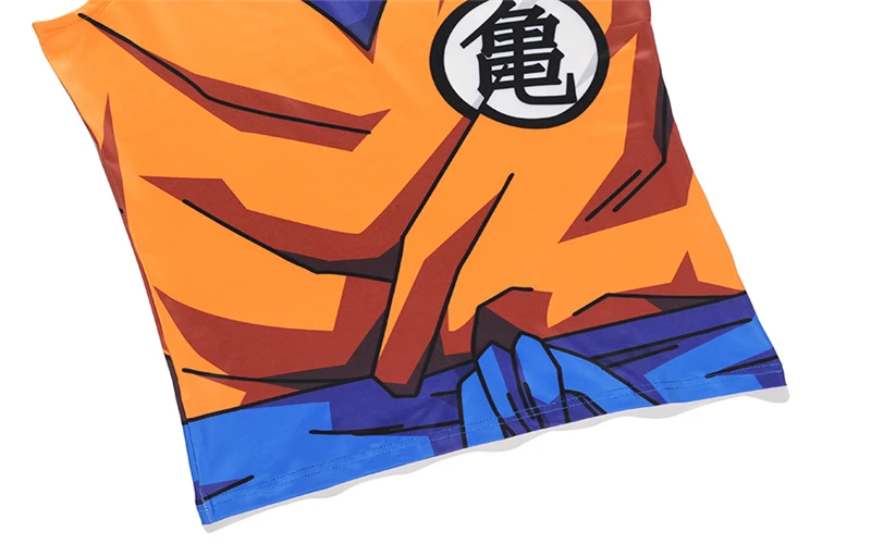 Мяч Z для мужчин 3D Dragon Ball Z безрукавки Вегета ГОКу желтые Топы модная одежда футболки летний Стиль Джерси 3D печать