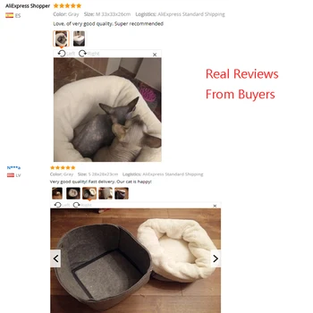 Soft Comfortable Cat Bed 4