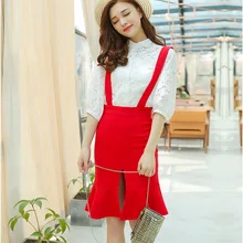 Настройка Женская Новая мода брекеты Сплит рыбий хвост юбки дамы Повседневное сексуальные мини чулок труба юбка saias Faldas Mujer