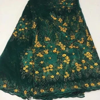 

New Design african cord lace High quality french lace fabric with plenty stones 2017 African lace fabric for nigerian Wedding