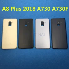 A8+ заднее стекло для Samsung Galaxy A8 Plus задняя панель Батарея стеклянная крышка A730 A730F задняя дверь Корпус Замена