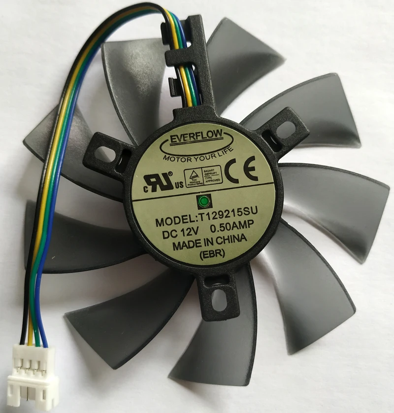 New Video Card Cooler cooling Fan 85mm T129215SU Cooling fan For Gigabyte P106 GTX 1060 960 RX 480 460 570 580 R9 290X