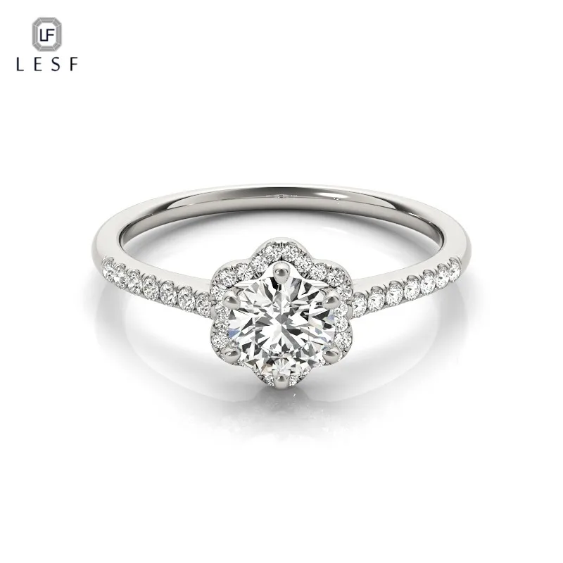 

LESF Private custom fashion rings for women 925 sterling silver ring wedding engagement rings aaaaa zircon female Jewelry