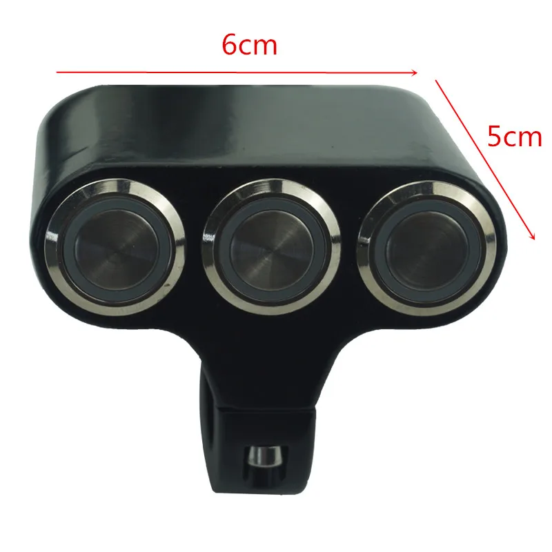 Universal de Buzina para Guidão Farol de Led para Motos com 7 22mm com Luz Interruptor - 8 Led 9 Interruptor universal de buzina para guidão, farol