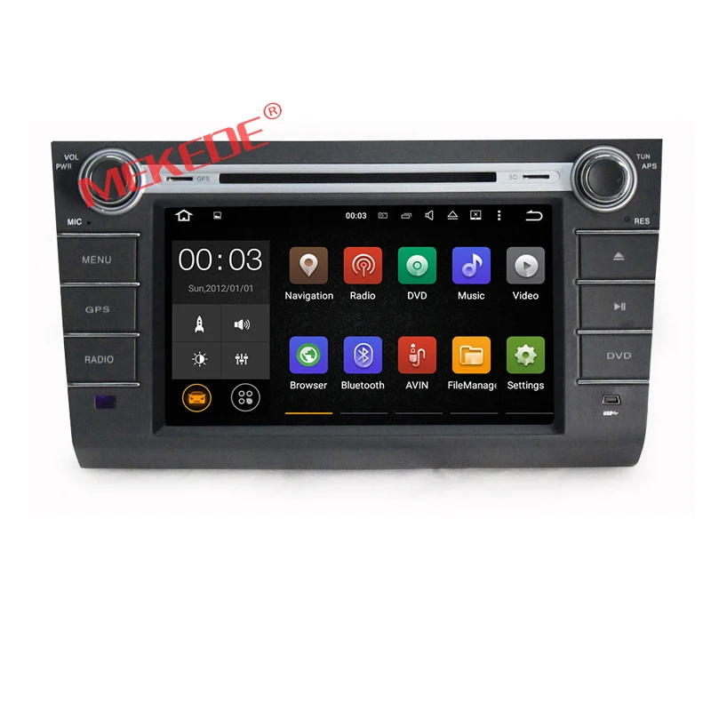 

HD 1024*600 Android7.1 Quad-core car dvd player radio for Suzuki Swift 2004-2010 with 4G wifi GPS navigator radio bt ipod