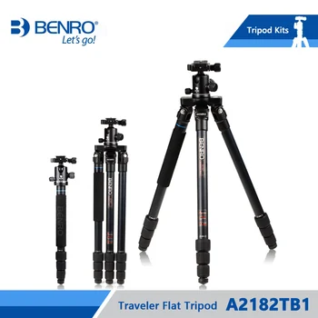 

Benro A2182TB1 Tripod Auminium Tripods Flexible Monopod For Camera B1 Ball Head Carrying Bag Max Loading 12kg DHL Free Shipping