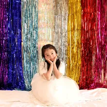 1m 2m wedding backdrop tinsel curtain photo booth backdrop foil door curtain birthday sequin backdrop mermaid