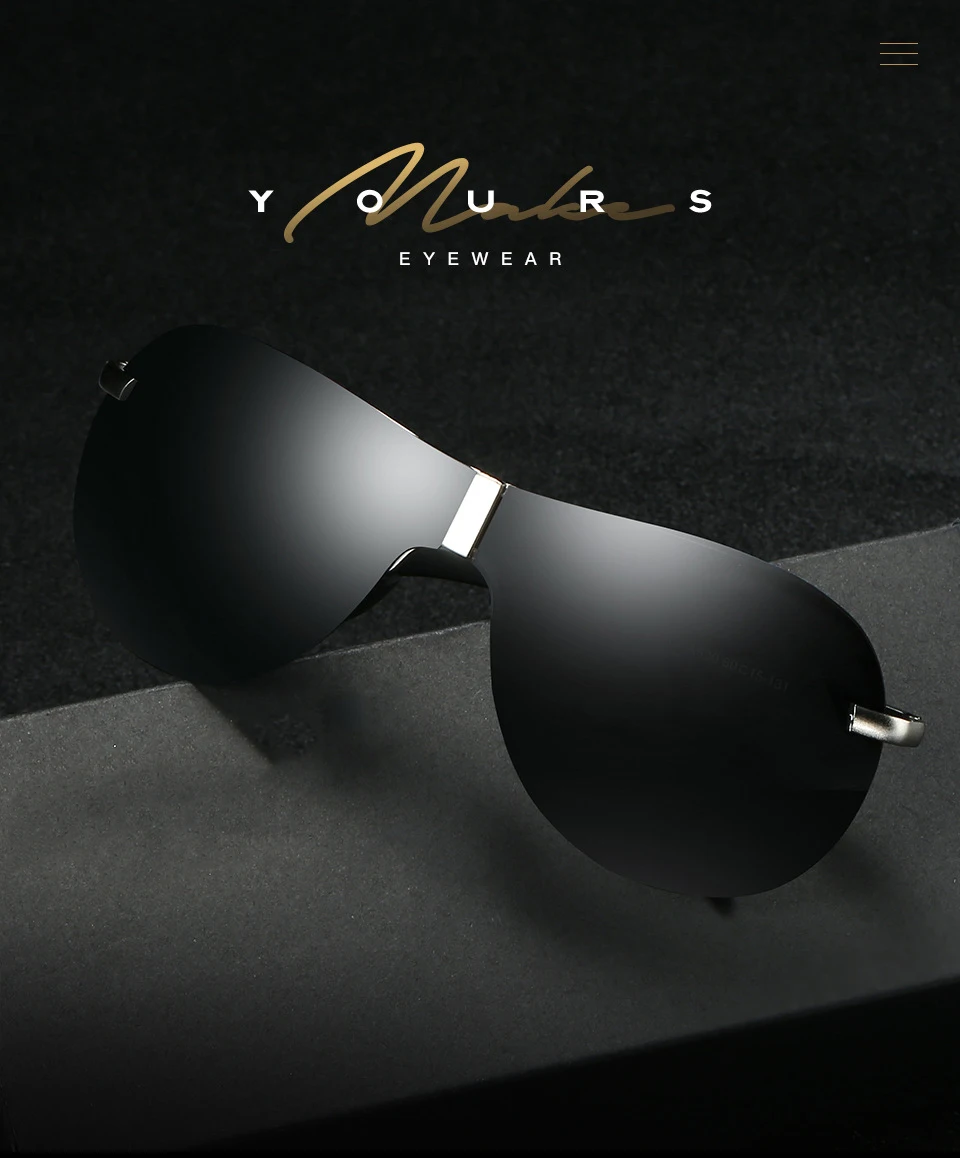 2018 Алюминий магниевого сплава без оправы HD поляризованные солнцезащитные очки для женщин брендовая дизайнерская обувь для мужчин очк