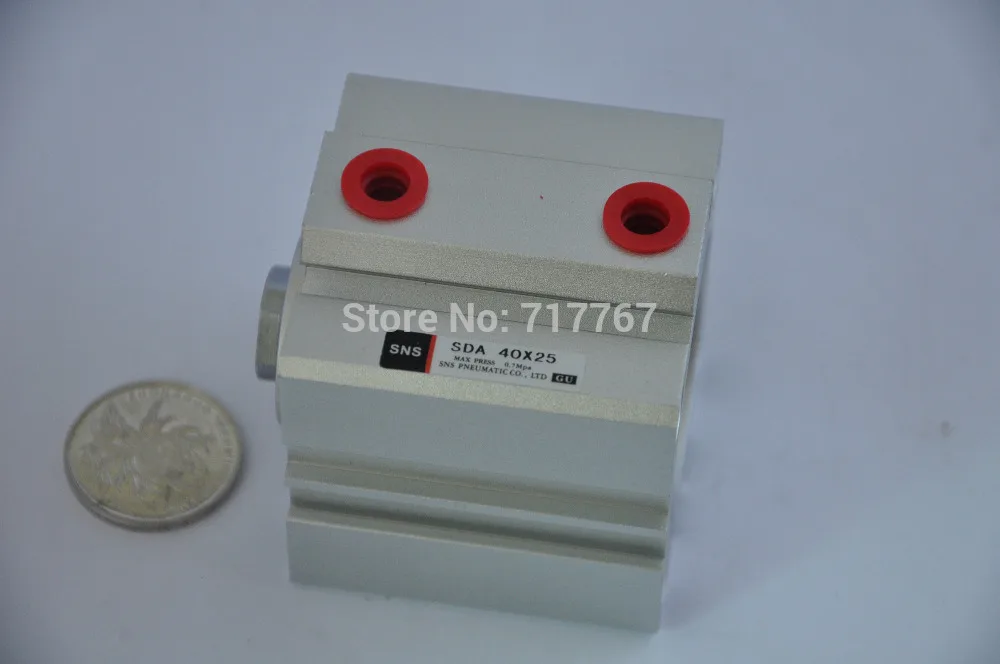 

SDA40*25Rc1/8' compact cylinder SNS pnematic parts Airtac type actuator air cylinder Hydraulic cylinder SDA Series M14*1.5