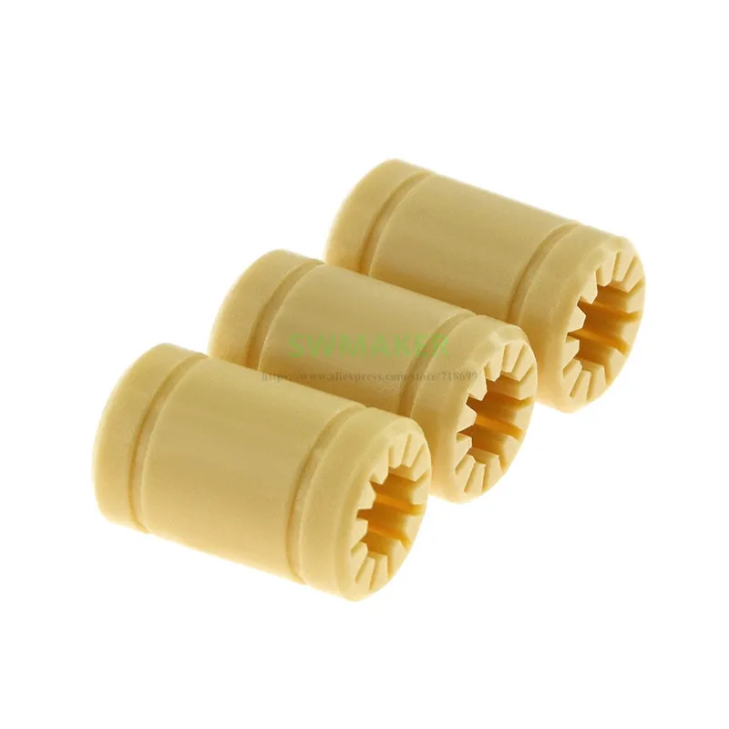 Color : 10pcs XIANYUNDIAN 10pcs 3D Printer Parts LM8UU RJMP-01-08 Solid Polymer Bearing 8mm Shaft Plastic Linear Bearing for 3D Printers Repair Parts Color : 10pcs XIANYUNDIAN 10pcs 3D Printer Parts LM8UU RJMP-01-08 Solid Polymer Bearing 8mm Shaft Plastic Linear Bearing for 3D Printers Repair Parts