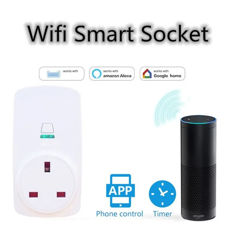 

Mini Wifi Smart Socket EU Power Plug Ewelink Mobile APP Remote Control Energy Monitor Works with Amazon Alexa Google Home