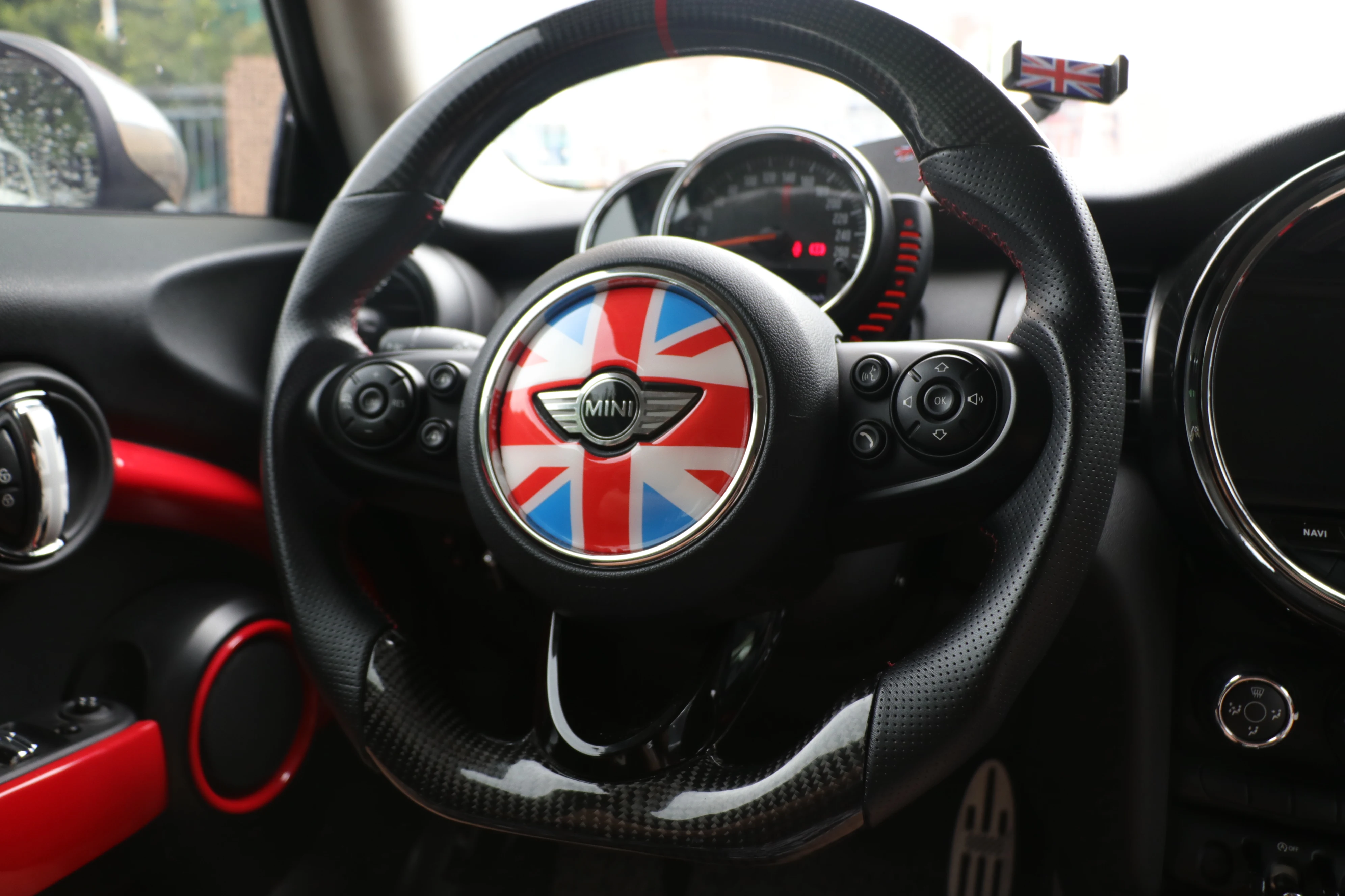 Наклейка на руль в центре украшение для BMW MINI Cooper JCW F54 F55 F56 F60 New Countryman