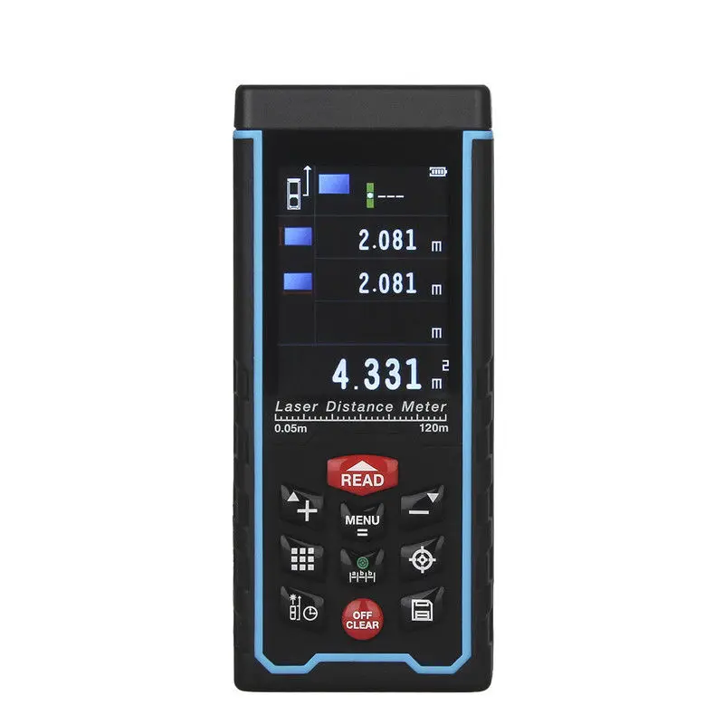 SNDWAY SW-S120 120M Digital Laser Distance Meter Rangefindert TFT Color LCD w/Camera Free shipping