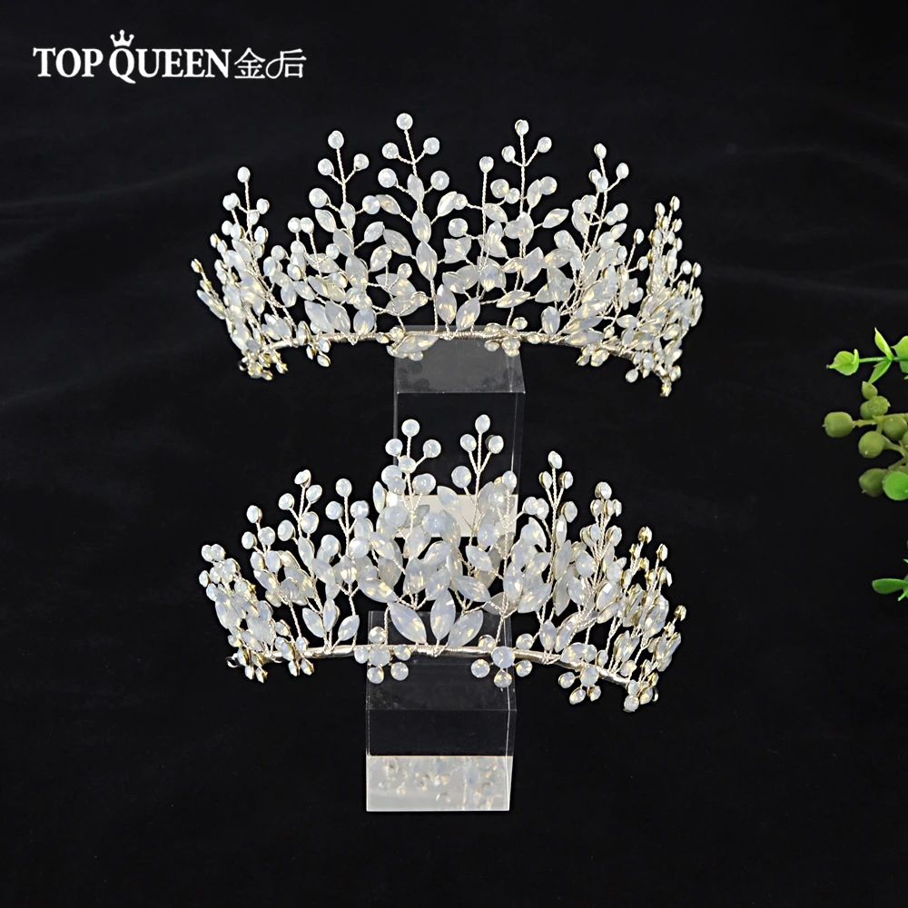 TOPQUEEN HP200 детская тиара Корона Дети Корона Принц короны для детей кристалл тиара День рождения Корона детская Свадебная повязка на голову