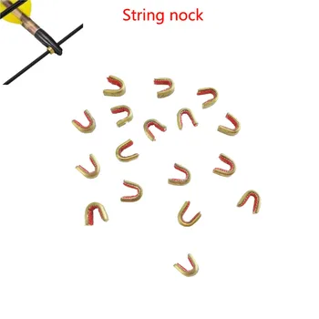 

3 pcs String nock Archery brass nock String Buckle for stabilizing bow hunting string nock Point with protective plastic lined
