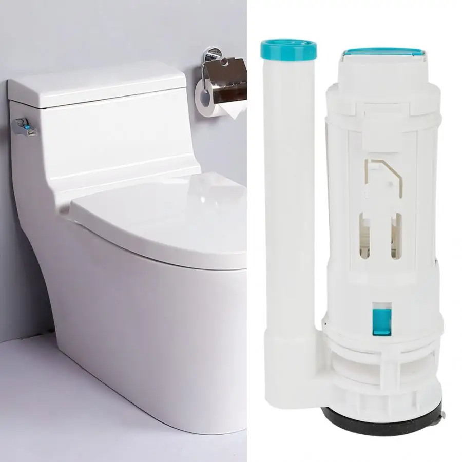 

One Piece Toilet Fill Drain Flush Valve Replacement Button Kit Adjustable Height Toilet Water Tank Filling/Draining Controller